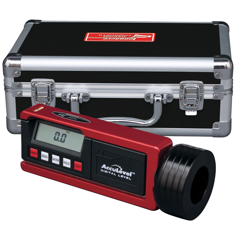 DIGITAL CASTER CAMBER GAUGE COMES COMPLETE WITH MAGNETIC ADAPTER AND CASE